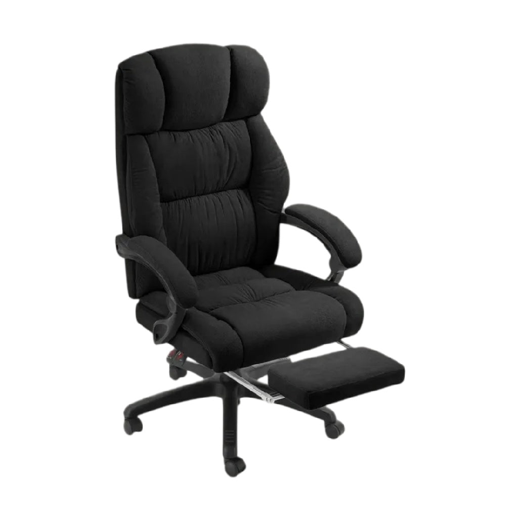 **Chaise de bureau ergonomique avec repose-pieds, design moderne et confort optimal**